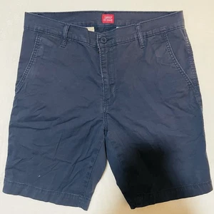 Levi's XX Chino Shorts Mens Size 32 Dark Blue Casual Flat Front Waterless - Picture 1 of 10