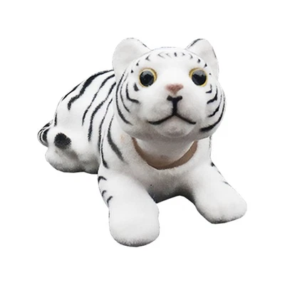 Estatuilla cabeza bobble tigre afortunado cabeza casa adorno tablero de instrumentos coche habitación hogar  Foto 1 de 4