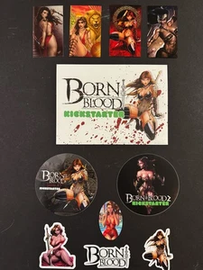 Born of Blood Stickers, Magnets, and Bookmark Jamie Tyndall Shikarii Miroglio - Picture 1 of 1