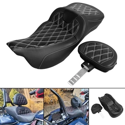 Two Up Driver Passenger Seat Fit for Harley Electra Glide Ultra Classic Limited - Image 1 of 4