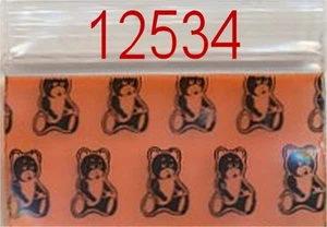 100 TEDDY BEARS 12534 Apple Zip Baggies Mini Bags 1.25x.75" - Picture 1 of 13