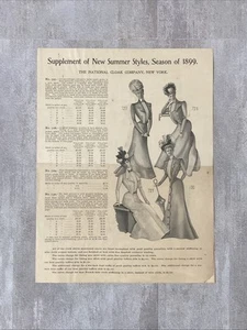 1899 Fashion National Cloak & Suit Company Sommer Katalog Ergänzung NY Antik - Bild 1 von 6
