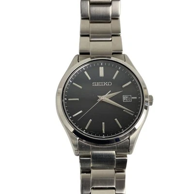 Used SEIKO◆SBPX147/Solar watch/Analog/Stainless steel/Silver/Black/V157-0DR0 - Image 1 of 4