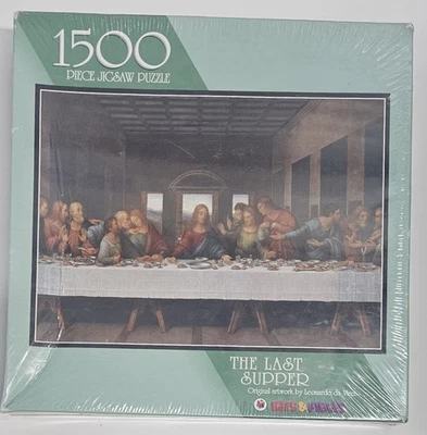 THE LAST SUPPER Leonardo Da Vinci VINTAGE 1500 PC Jigsaw Puzzle No. 03-0324 - Image 1 of 2