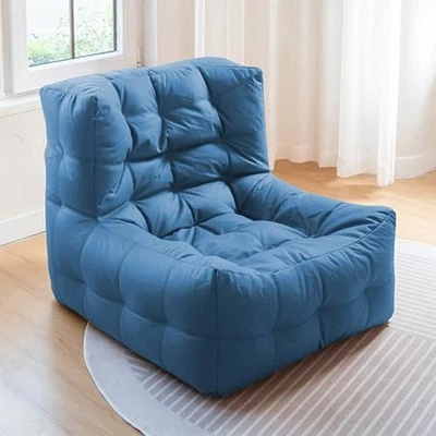 Sillas Bean Bag para adultos, (sin relleno) Big Bean Bag Cover tumbonas, azul Foto 1 de 4