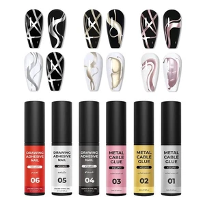 UV-Gel Nagellack Set 6 Farben 3D Disco Effekt Langanhaltend - Bild 1 von 7