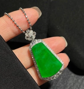 Jade pendant silver 925 chan - Picture 1 of 3