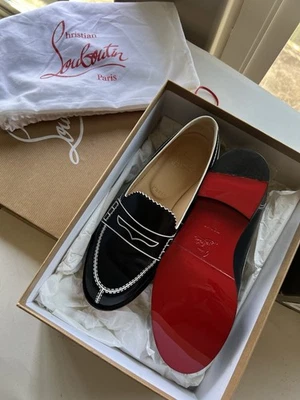 Christian Louboutin Nuevo Mocasines Mocalaureat Trompe L'oeil Cuero 36-6 Foto 1 de 4