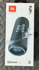 JBL Flip 6, Portable Waterproof Speaker, Blue Brand New - Picture 1 of 4