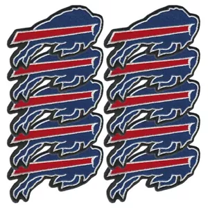 10 pcs Buffalo Bills Nation Logo Size 3.2"x1.8" Sew Embroidered Iron On Patches - Picture 1 of 12