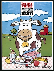 Dairy Pride Ice Cream Ad by Lanny Sommese - 1985 - Vintage Advertising Print - Picture 1 of 1