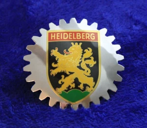 Chrome Heidelberg Grille Badge Bumper Topper Accessory Benz BMW VW Audi Porsche - Picture 1 of 5