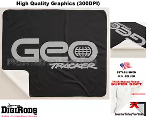 Geo Tracker Divertido SUV Modelo Plata Logotipo DigiRods Coche Arte Sherpa Manta de Lanza - Imagen 1 de 6