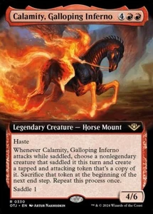 MTG CALAMITY, GALLOPING INFERNO 330 FOIL EXC CALAMITÀ INFERNO OTJ X EN - Picture 1 of 1