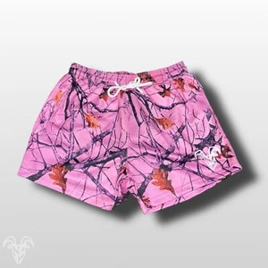 Goat Strength Unisex Goat Strength Shorts - 5 inch inseam - Pink Camo / Gym camo - Picture 1 of 5