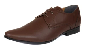 Guess Men's Medium Brown Georgie 2 Oxford Shoes Ret $70 New - Picture 1 of 5