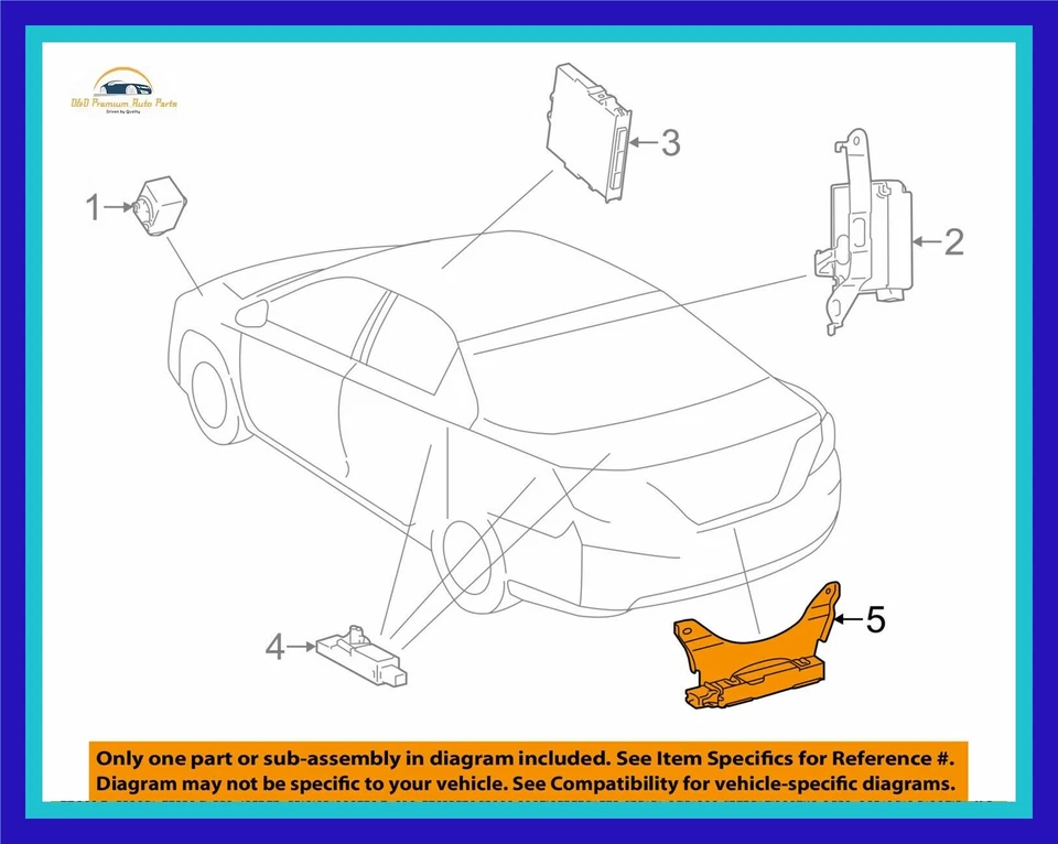 Genuine Lexus OEM 13-18 ES300h ES350 Rear Keyless Entry Electric Antenna  Foto 1 de 1