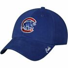 Women's Fan Favorite Royal Chicago Cubs Baseball Sparkle Adjustable Hat Cap NEW