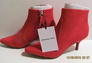 Damen-Stiefeletten Delilah rot mit Absatz modisch – wer trägt – rot – Größe 6 - Bild 1 von 10