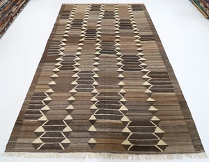 7 x 10 ft Soumak Kilim Area Afghan Hand Knotted Wool Kilim Living Room kilim - Picture 1 of 11