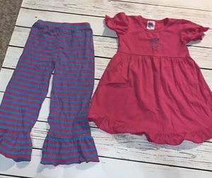 Sweet Jezebelle Pink & Blue Monogram “C” Outfit, Size 5 - Picture 1 of 3