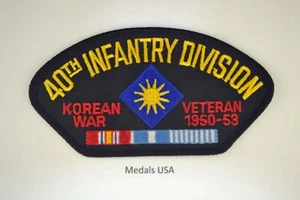 40th INFANTRY DIVISION KOREAN VETERAN Iron/Sew on Patch HAT, JACKET, VEST P529 - Picture 1 of 1
