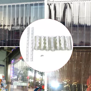 PVC Streifenvorhänge Lamellenvorhang für Industrie,Pferdestall Kuhstall 7 Stk - Bild 1 von 9