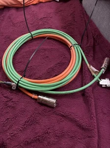 Cable de motor de servidor feedback 5 m verde + cable de motor de alimentación de servidor 5 m naranja - Imagen 1 de 8