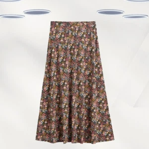 Ex Seasalt Women's Ankle Length Skirt in Multi Rose Floral - Picture 1 of 4