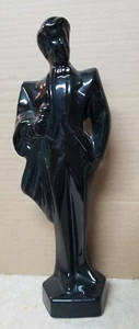 12" Man Tuxedo Figurine Sexy Elegant Gentleman Formal Decor Black Ceramic#BK45 - Picture 1 of 6