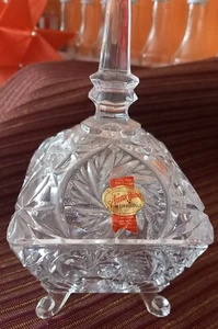 Edle Glasschale mit Deckel - Bild 1 von 2