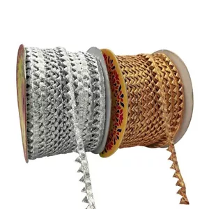 Samosa Lace Design Trim Rolls Combo For Dupatta Blouses Kurti 2 Rolls 30Mtr Each - Picture 1 of 4