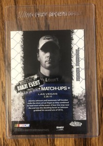 2010 Wheels Main Event NASCAR Racing #65 Jeff Gordon/Jimmie Johnson Match-ups