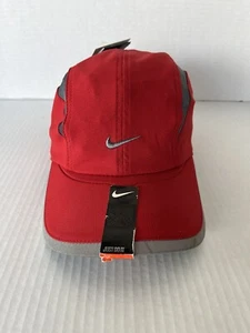 Vintage Nike Just Do It Dri Fit reflektierende Mütze Kappe Laufen Swoosh Training Y2K - Bild 1 von 15