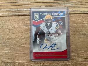 2020 Donruss EliteTurn of the Century Darrynton Evans Red Rookie Auto 21/99 - Picture 1 of 2