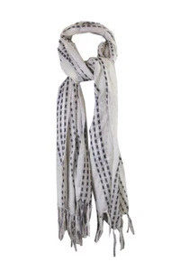 Cejon White Metallic Delicate Ikat Wrap OS - Picture 1 of 3