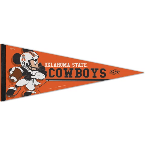 WinCraft Oklahoma State Cowboys 12'' x 30'' Disney Mickey Mouse Premium Pennant Cover