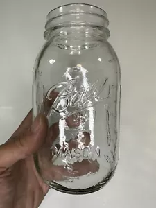 Vintage Wide Mouth Ball Clear Mason Jar 24oz Ball Made In USA - Picture 1 of 7