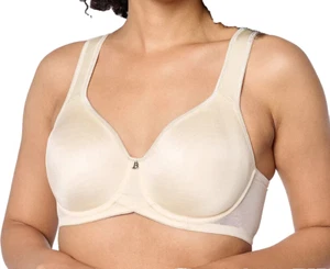 Breezies~Signature Shine Underwire Bra~44DD~Linen~A639540~No Padding   9936 - Picture 1 of 3