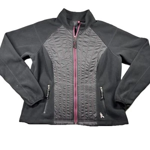 Harley Davidson Women Fleece Jacket Pink Ribbon Breast Cancer Awareness 1W 1X - Picture 1 of 11