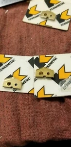Kennametal NEW 0.6875 , 11/16" Tin Coated Carbide Spade Drill Insert K2, 2 PCS - Picture 1 of 5