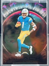 2023 Panini Black Quentin Johnston Forcefield RC Chargers Rookie -Case Hit SSP