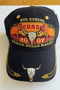 STURGIS MEN'S 2007 BLACK HILLS RALLY BASEBALL CAP HAT NWOT - Picture 1 of 4