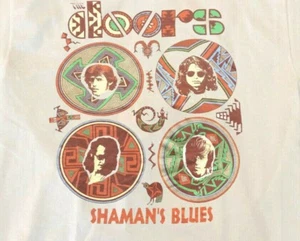 T-shirt vintage The Doors Shamans Blues Tour anni 90 promo bianca uomo S-4XL B042 - Foto 1 di 3