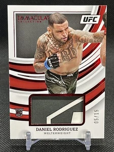 2022 IMMACULATE UFC DANIEL RODRIGUEZ ROOKIE PATCH RUBY RED # 5/15 - Picture 1 of 4