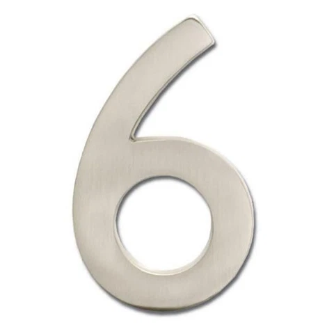 Architectural Mailboxes 3585SN-6 Solid Cast Brass 5 in. Satin Nickel Floating Cover