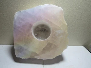 ¡Soporte para candelabros de cristal de cuarzo arco iris!  ¡Pieza única! 4,75" / 1010g - Imagen 1 de 7