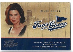 2004 Donruss Leather and Lumber Fans of the Game Jules Asner