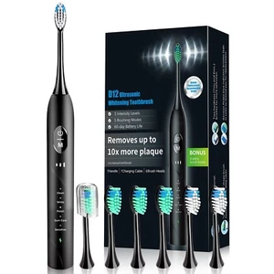 Sonic Electric Toothbrush for Adults, Rechargeable Electric Toothbrush with 6 Re - Picture 1 of 6