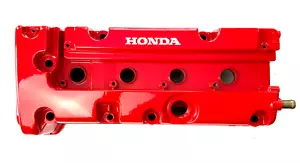 Honda K24 Valve Cover Powder Coated RED w/White HONDA Logo K24A1 A2 A3 Accord - Picture 1 of 10